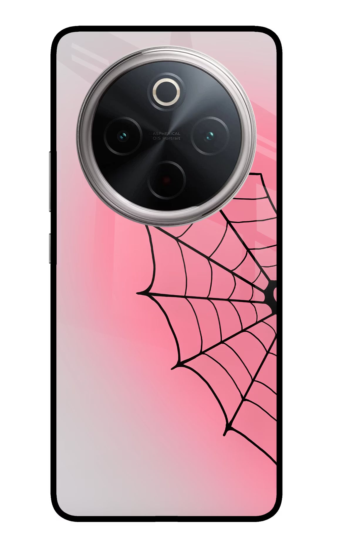 Pink Web Vivo T4 5G Glass Case