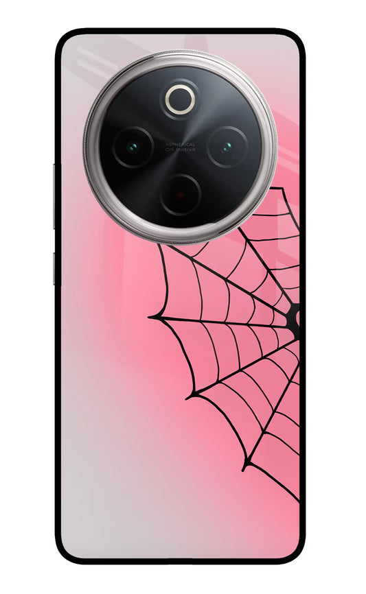 Pink Web Vivo T4 5G Glass Case