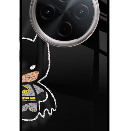 Bat Kitty Vivo T4 5G Glass Case Back Cover by Casekaro