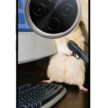 Hacker Hamster Vivo T4 5G Glass Case Back Cover by Casekaro