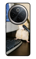 Hacker Hamster Vivo T4 5G Glass Case Back Cover by Casekaro