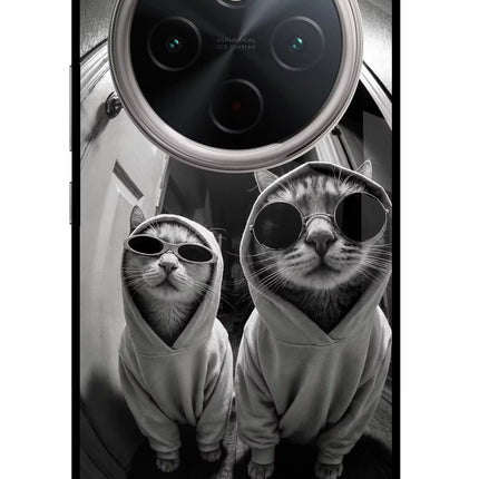 Hood Cats Vivo T4 5G Glass Case Back Cover by Casekaro