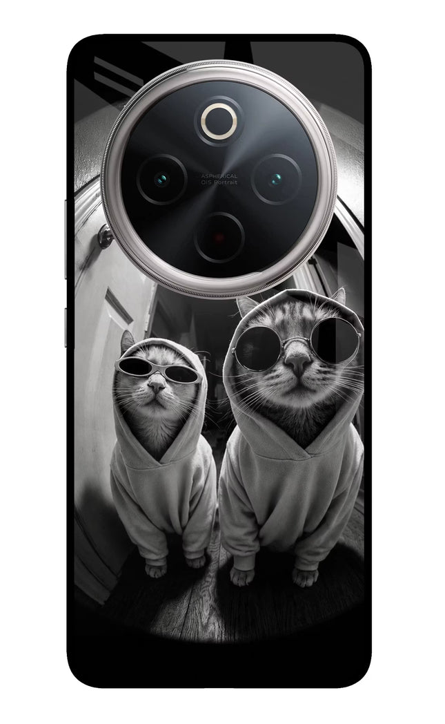 Hood Cats Vivo T4 5G Glass Case Back Cover by Casekaro