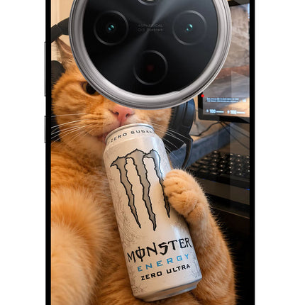 Gamer Cat Energy Vivo T4 5G Glass Case Back Cover by Casekaro
