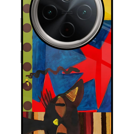 Pop Cat Vivo T4 5G Glass Case