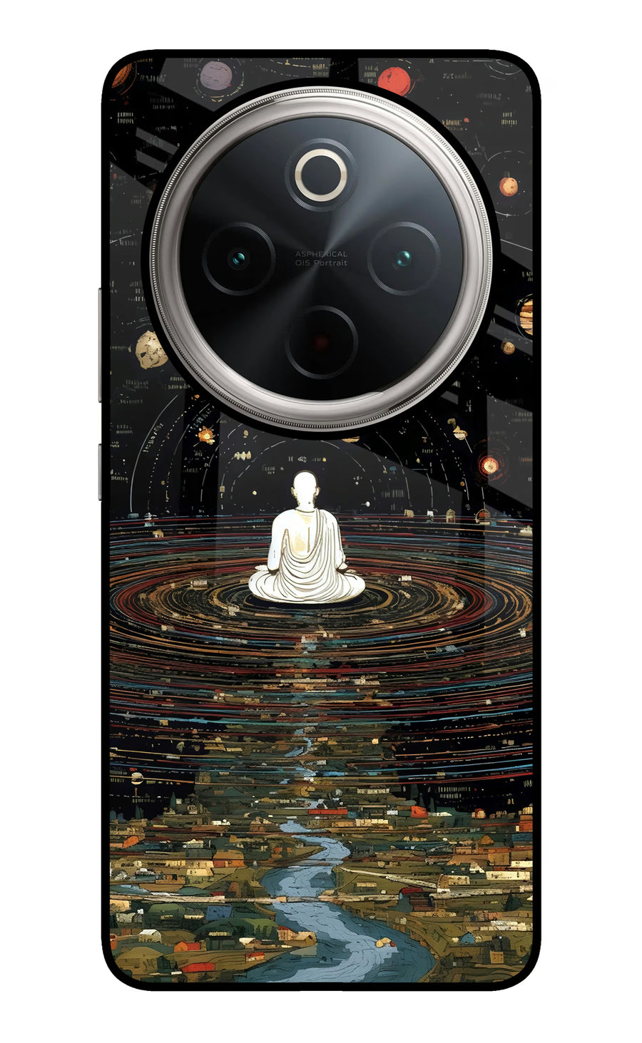 Space Monk Vivo T4 5G Back Cover, Glass case