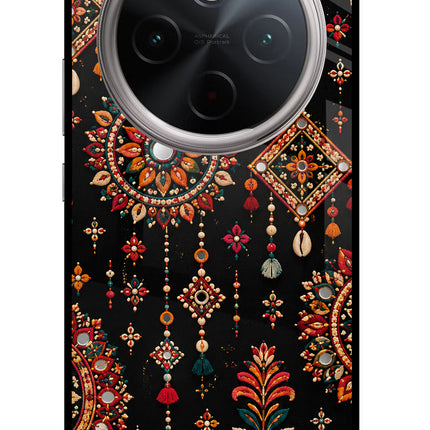 Boho Noir Vivo T4 5G Glass Case