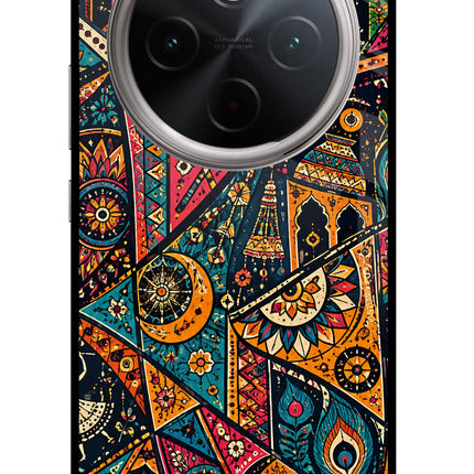 Folk Print Vivo T4 5G Glass Case