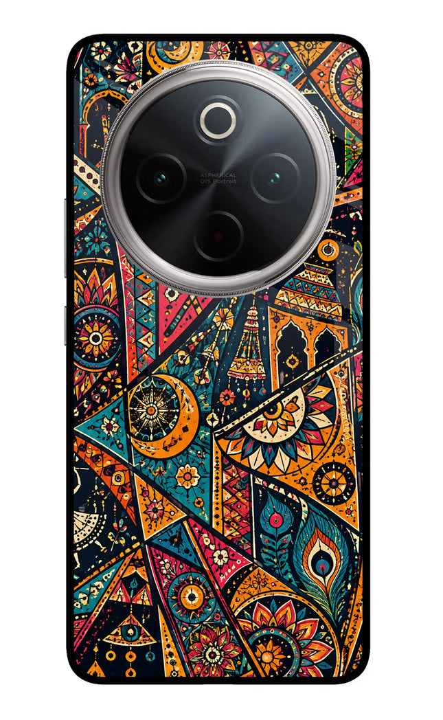 Folk Print Vivo T4 5G Glass Case