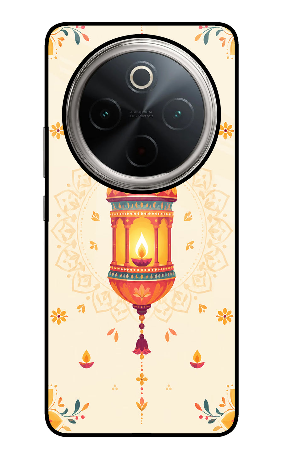 Golden Lantern Vivo T4 5G Back Cover, Glass case