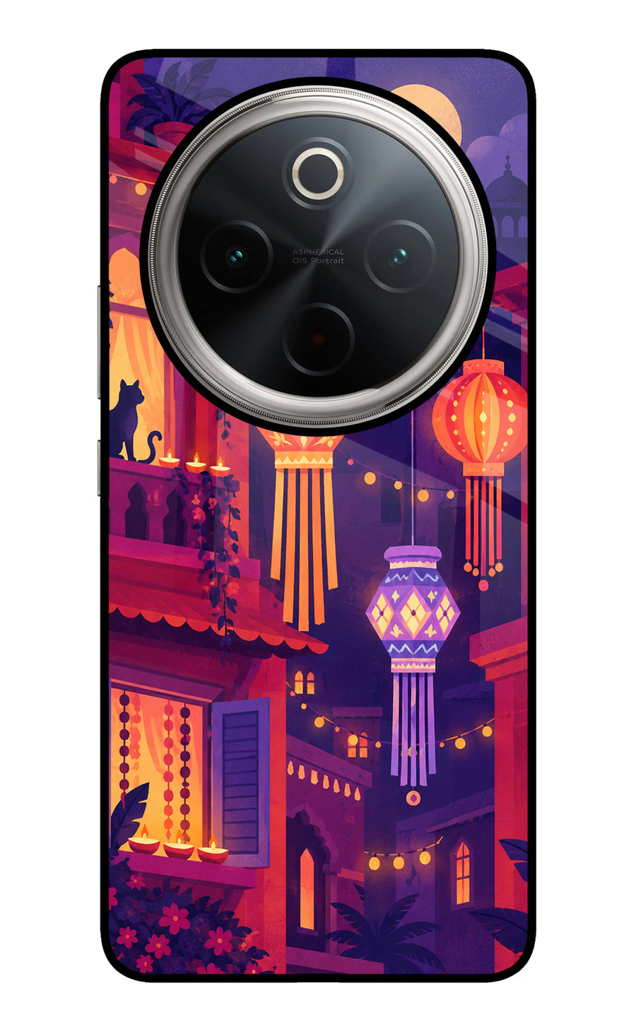 Lantern Lane Vivo T4 5G Back Cover, Glass case