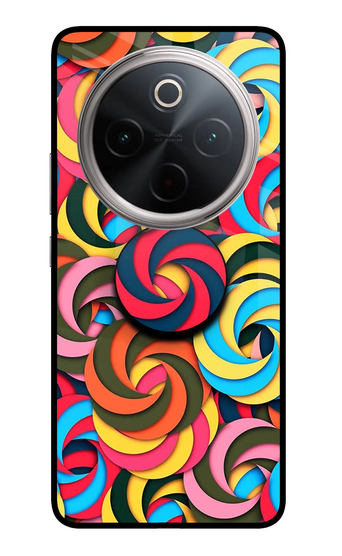 Spiral Pattern Vivo T4 5G Pop Case by Casekaro