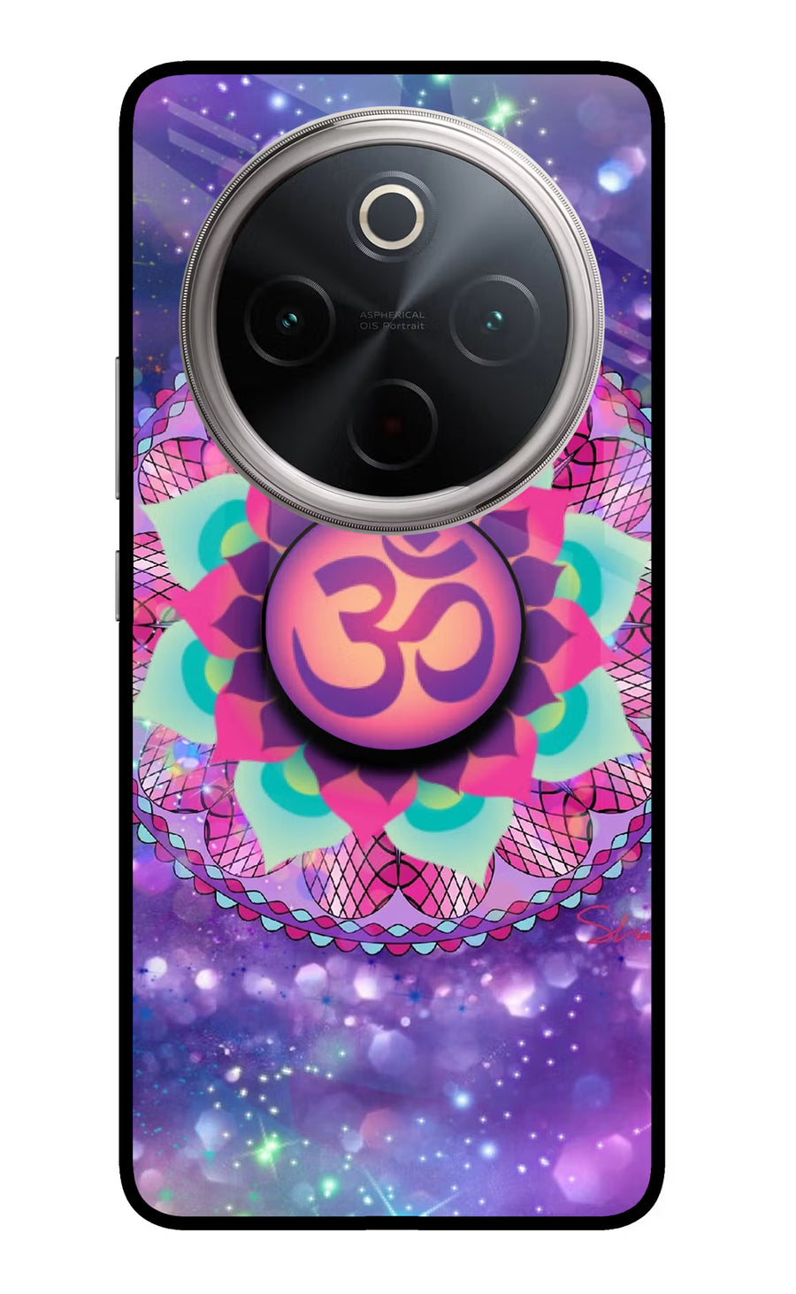 Om Purple Vivo T4 5G Pop Case, Glass case