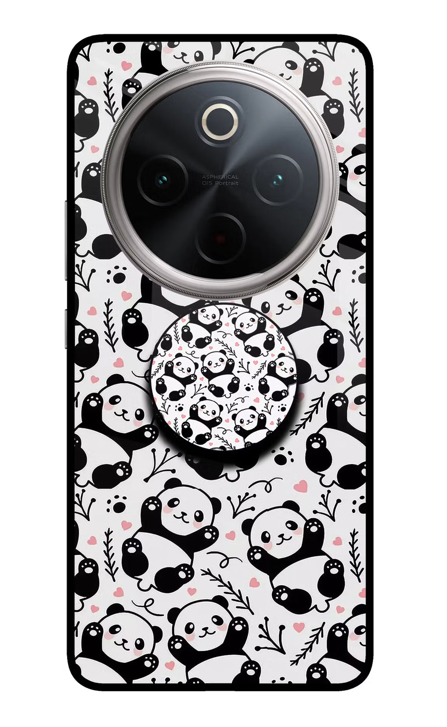 Cute Panda Vivo T4 5G Pop Case, Glass case