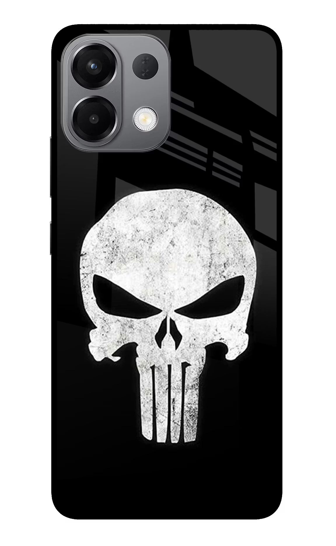 Punisher Skull Oppo K13 5G Glass Case Back Cover by Casekaro