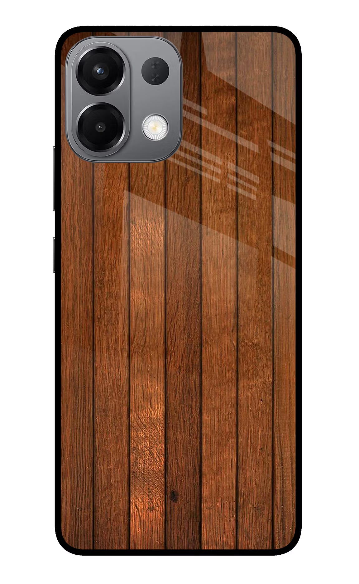 Wooden Artwork Bands Oppo K13 5G Glass Case Back Cover by Casekaro