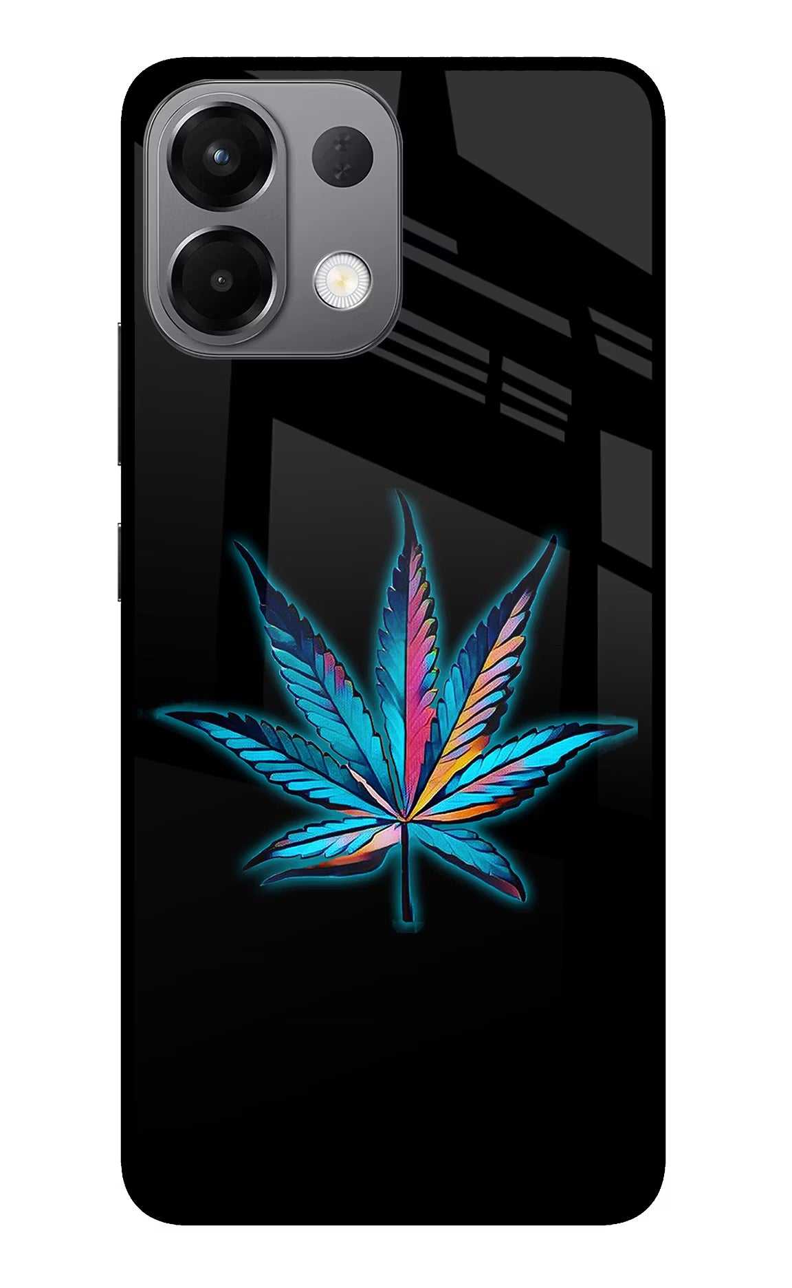 Weed Oppo K13 5G Glass Case Back Cover by Casekaro