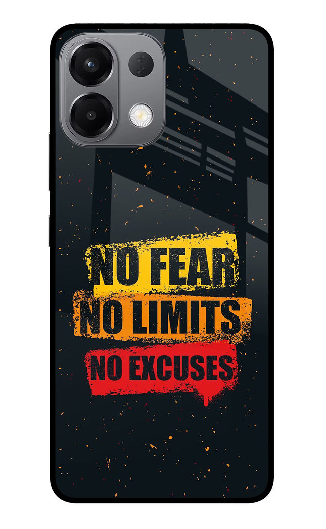 No Fear No Limits No Excuse Oppo K13 5G Glass Case