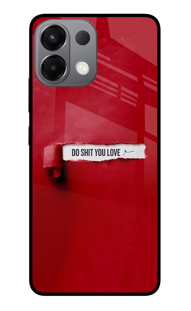 Do Shit You Love Oppo K13 5G Glass Case
