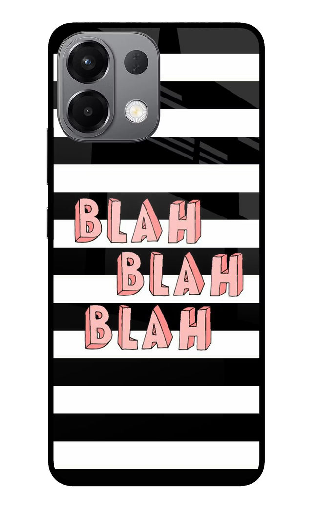 Blah Blah Blah Oppo K13 5G Glass Case