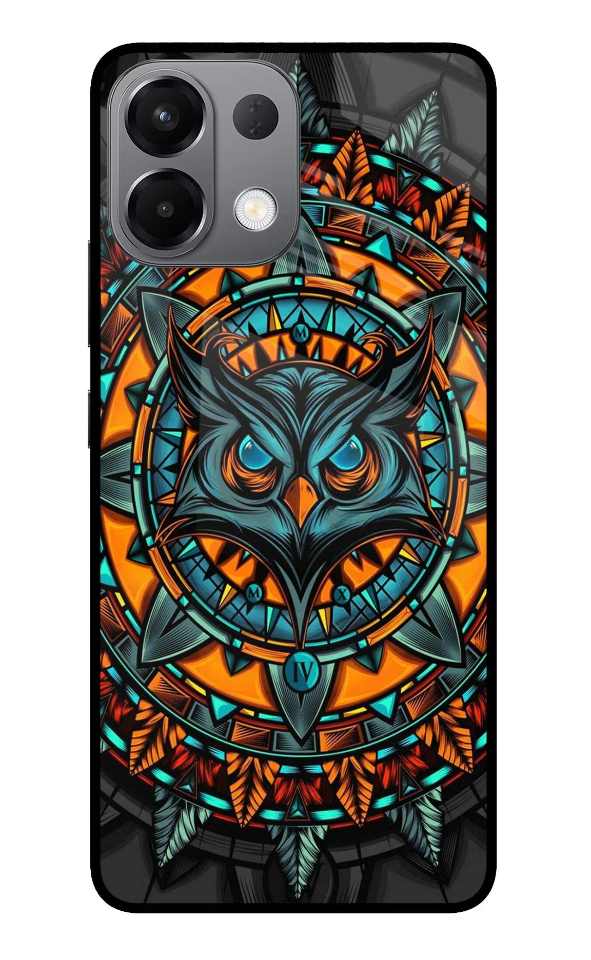 Angry Owl Art Oppo K13 5G Glass Case Back Cover by Casekaro