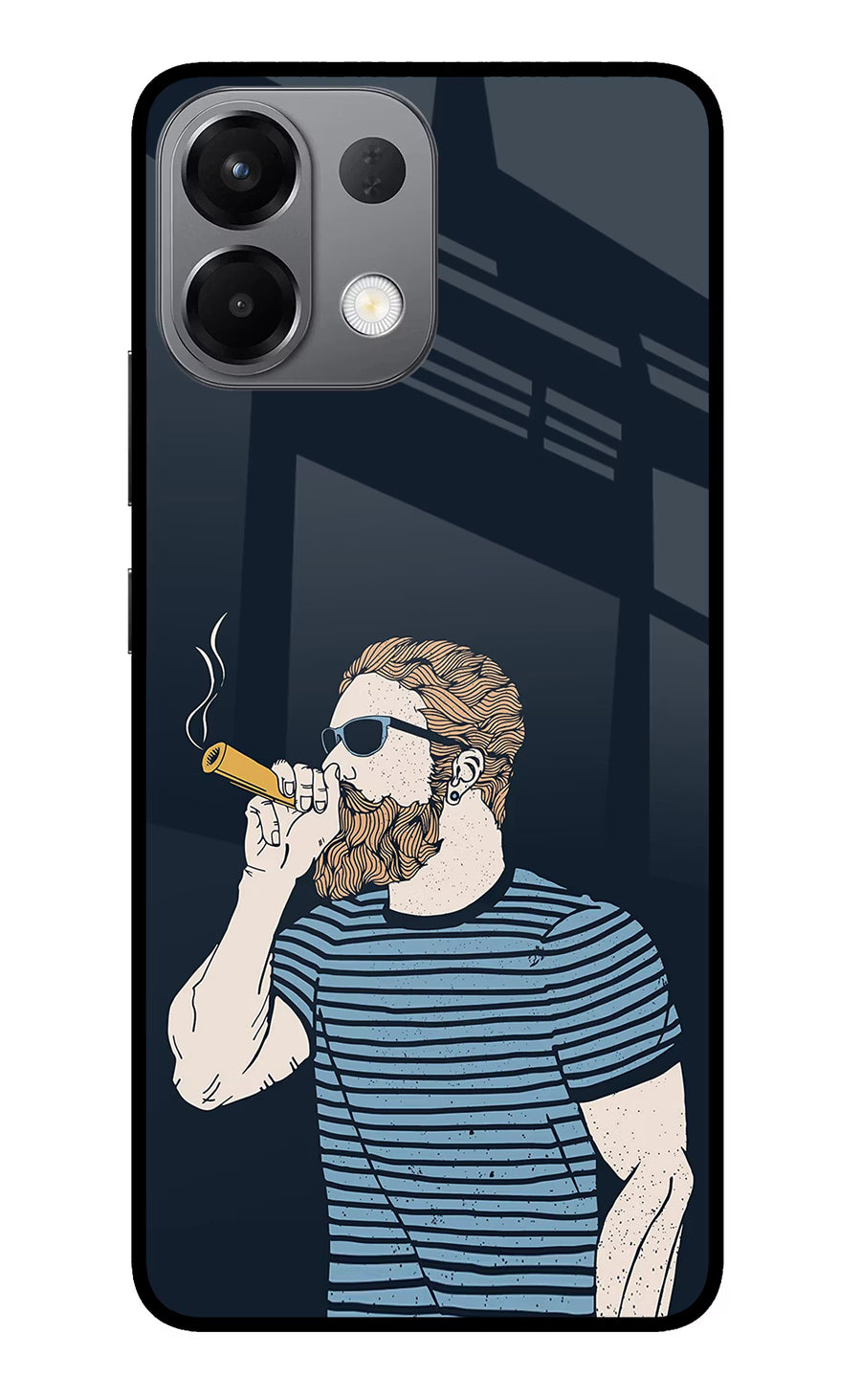 Smoking Oppo K13 5G Back Cover, Glass case
