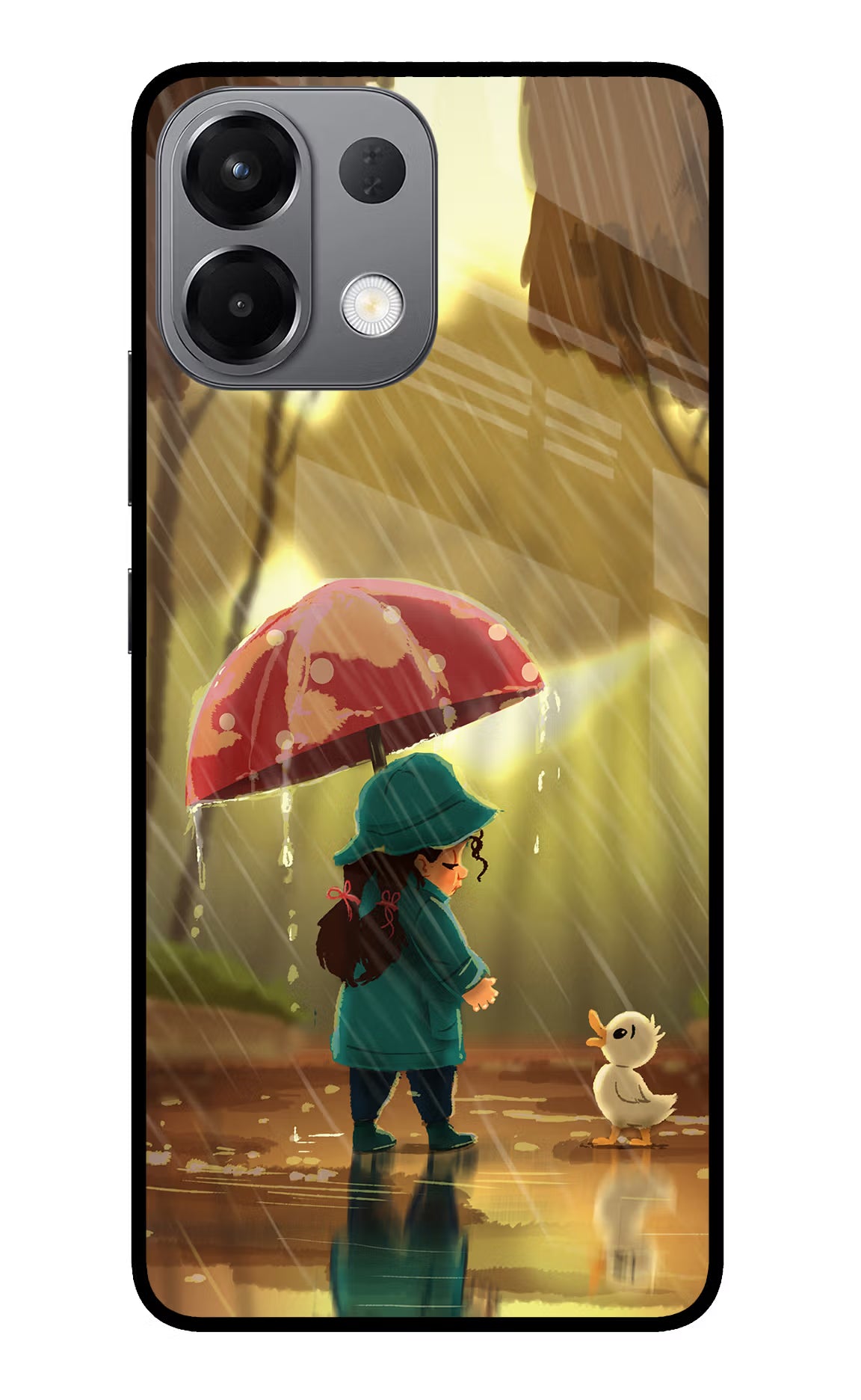 Rainy Day Oppo K13 5G Glass Case Back Cover by Casekaro