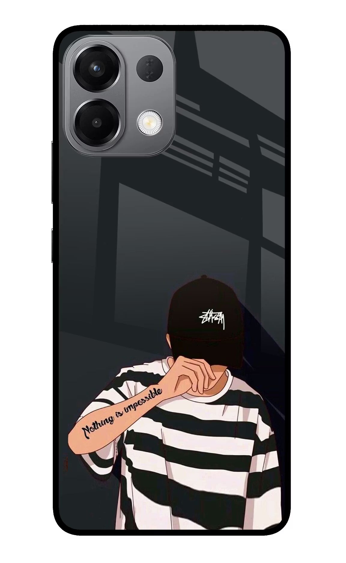 Aesthetic Boy Oppo K13 5G Glass Case Back Cover by Casekaro