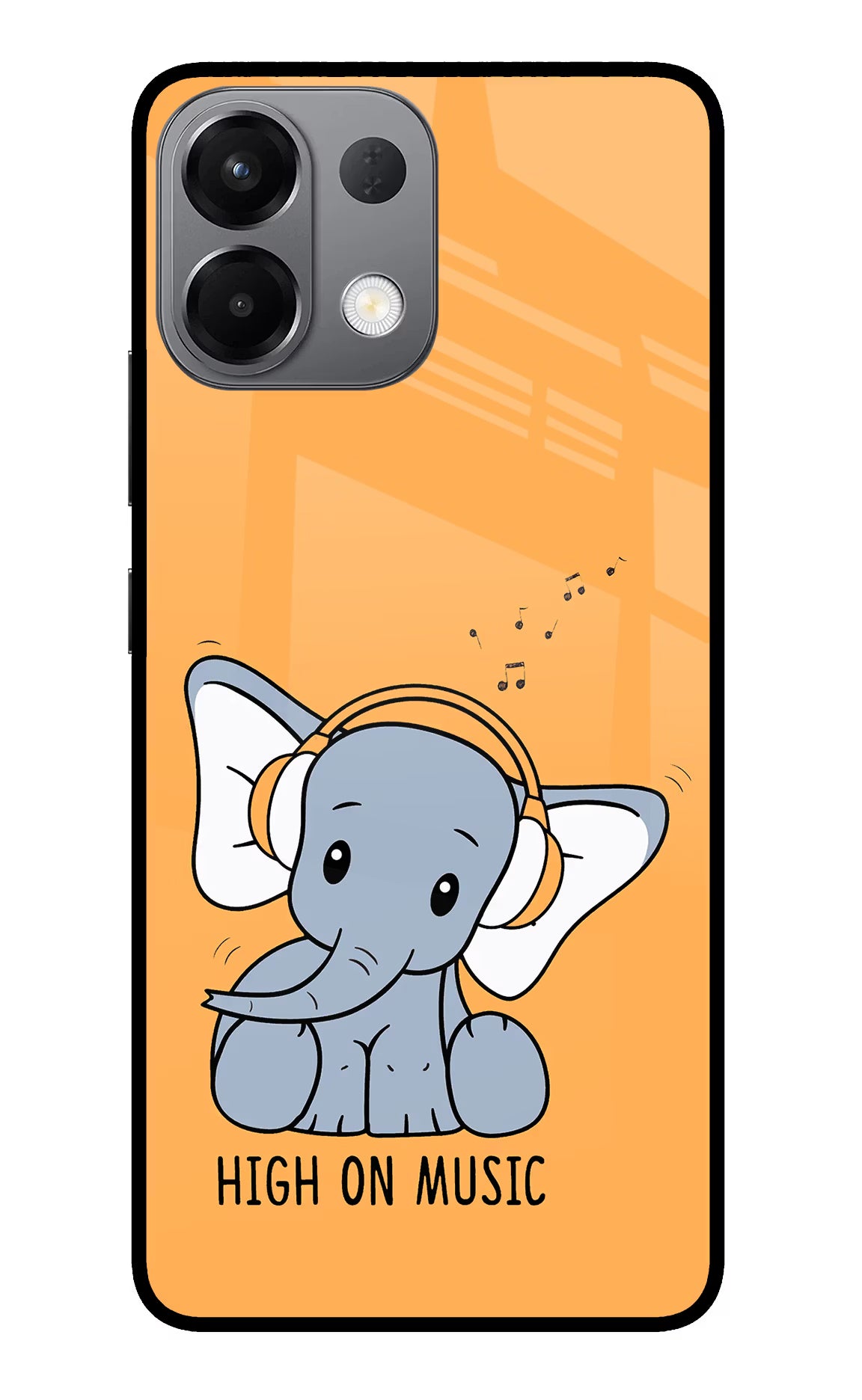 High On Music Oppo K13 5G Glass Case Back Cover by Casekaro