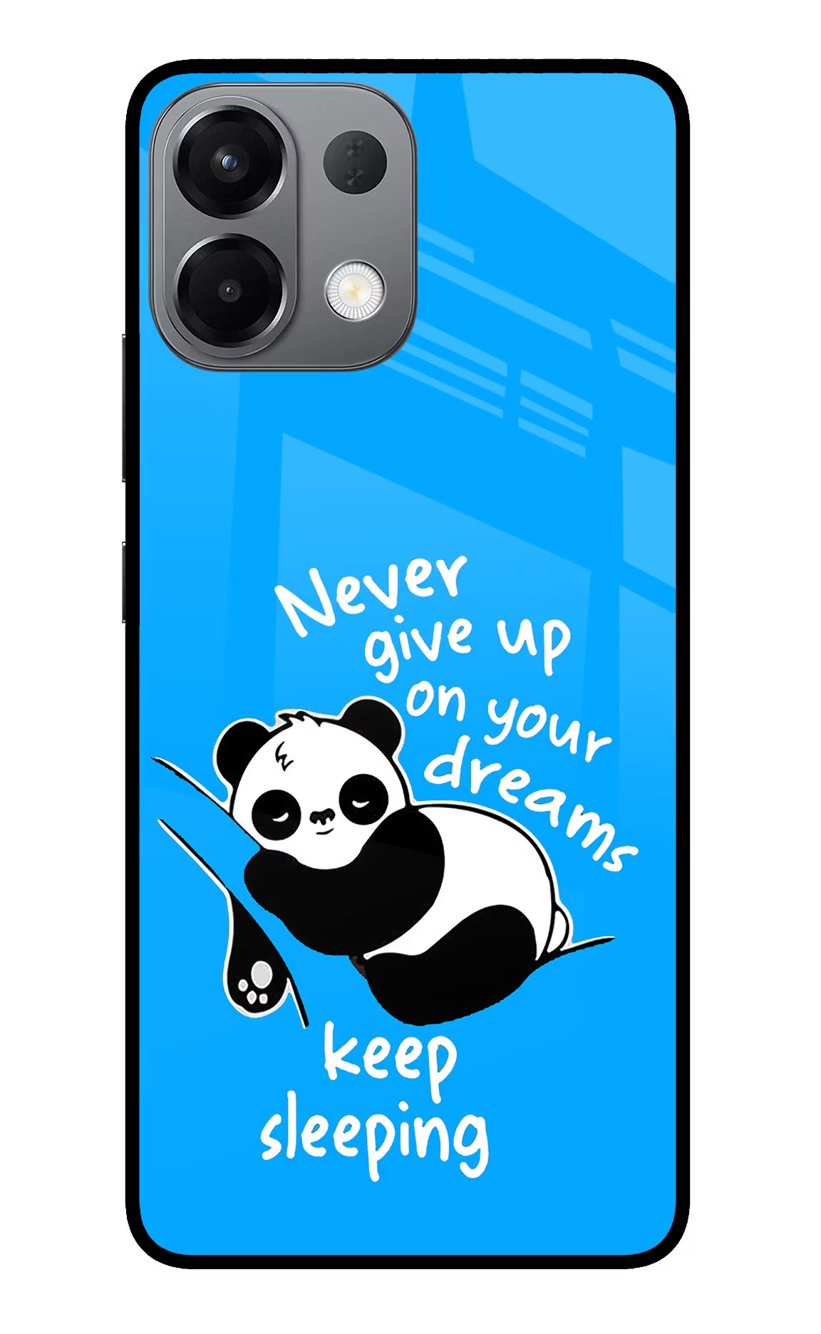 Keep Sleeping Oppo K13 5G Glass Case Back Cover by Casekaro