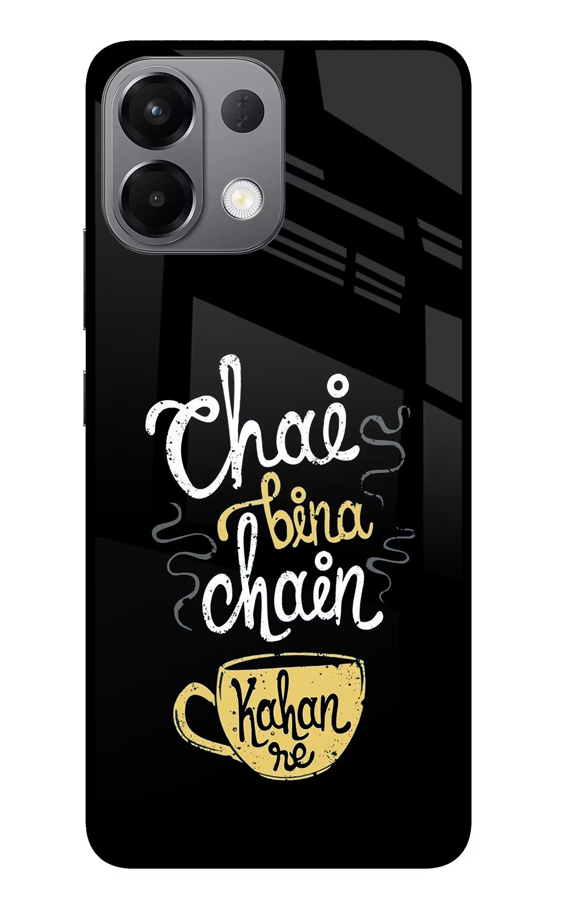 Chai Bina Chain Kaha Re Oppo K13 5G Glass Case Back Cover by Casekaro