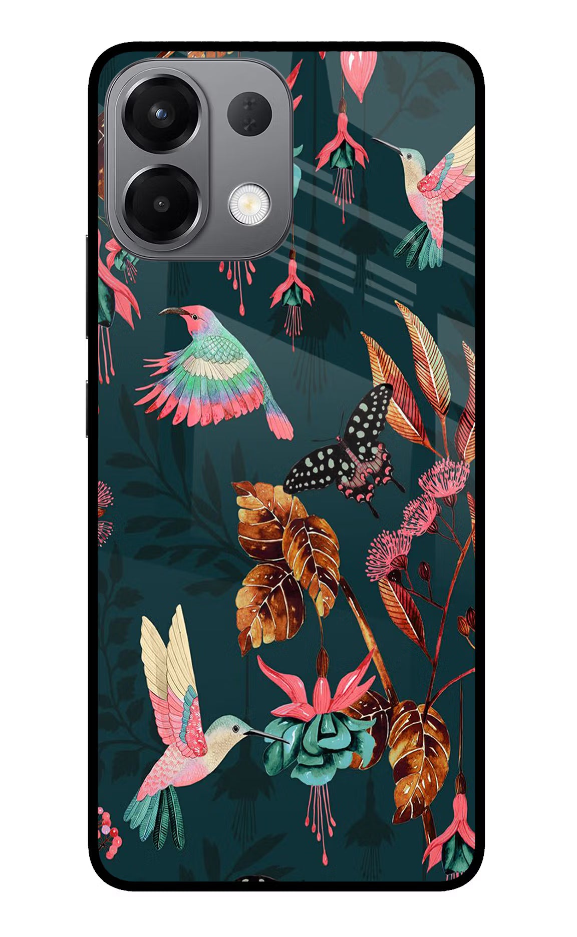 Birds Oppo K13 5G Glass Case Back Cover by Casekaro