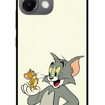 Tom & Jerry Oppo K13 5G Glass Case Back Cover by Casekaro