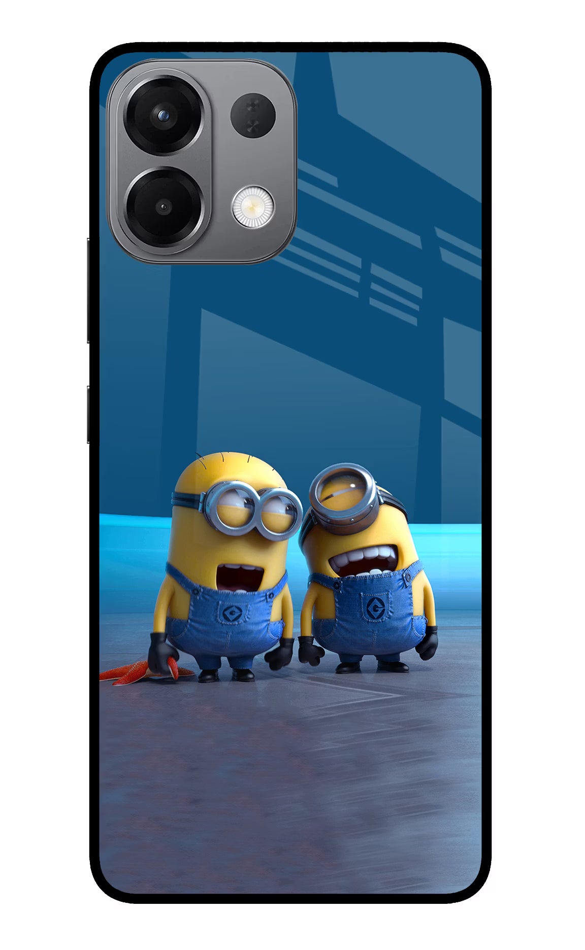 Minion Laughing Oppo K13 5G Glass Case Back Cover by Casekaro