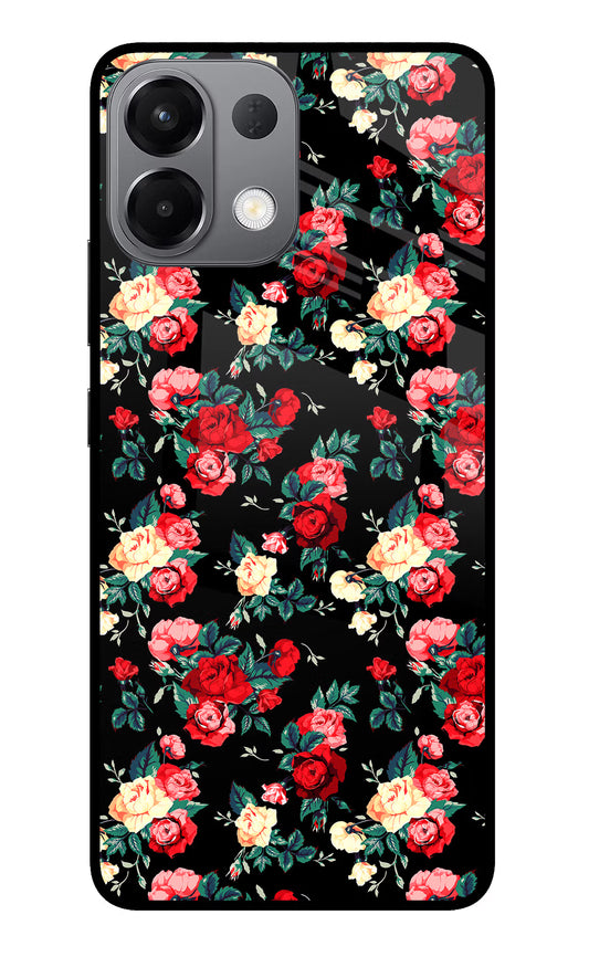 Rose Pattern Oppo K13 5G Glass Case