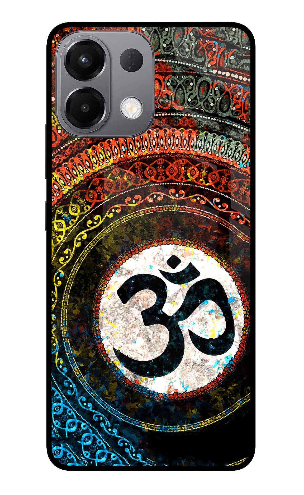 Om Cultural Oppo K13 5G Glass Case Back Cover by Casekaro