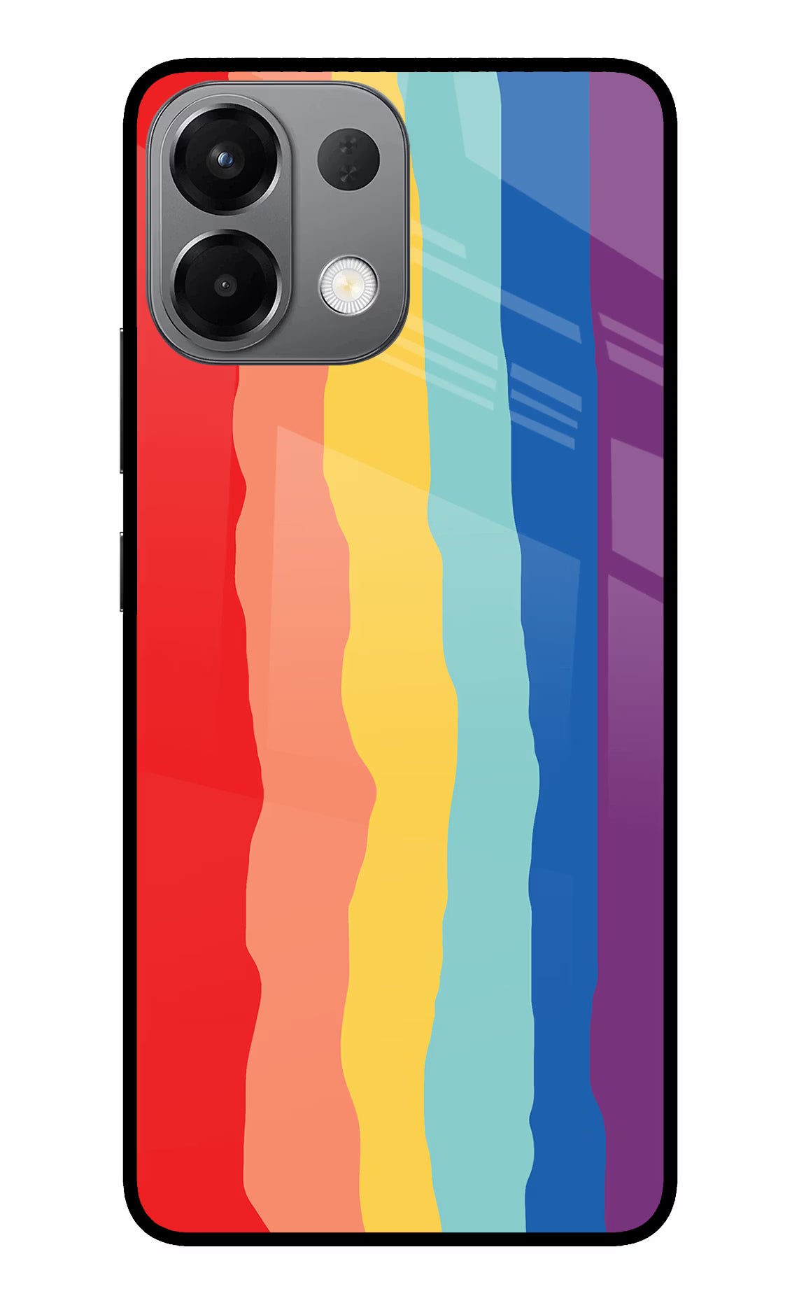 Rainbow Oppo K13 5G Glass Case Back Cover by Casekaro