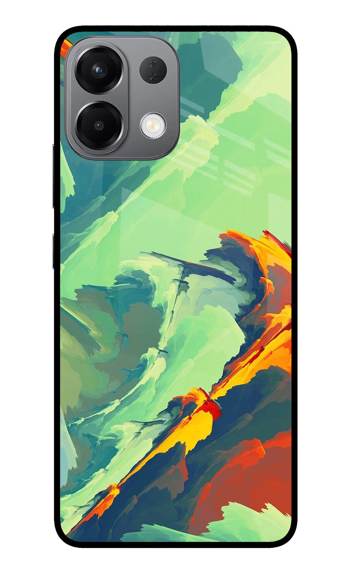 Paint Art Oppo K13 5G Glass Case Back Cover by Casekaro