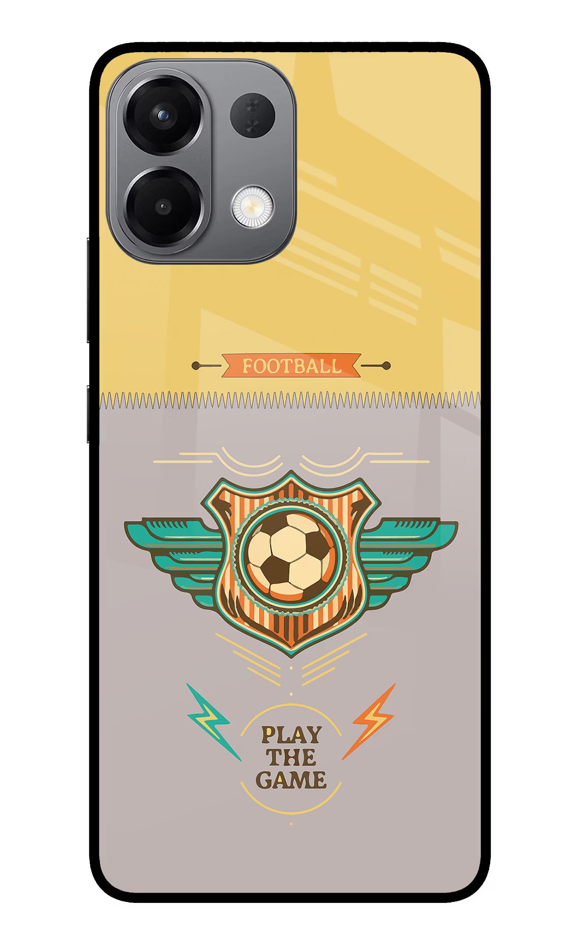 Football Oppo K13 5G Glass Case Back Cover by Casekaro