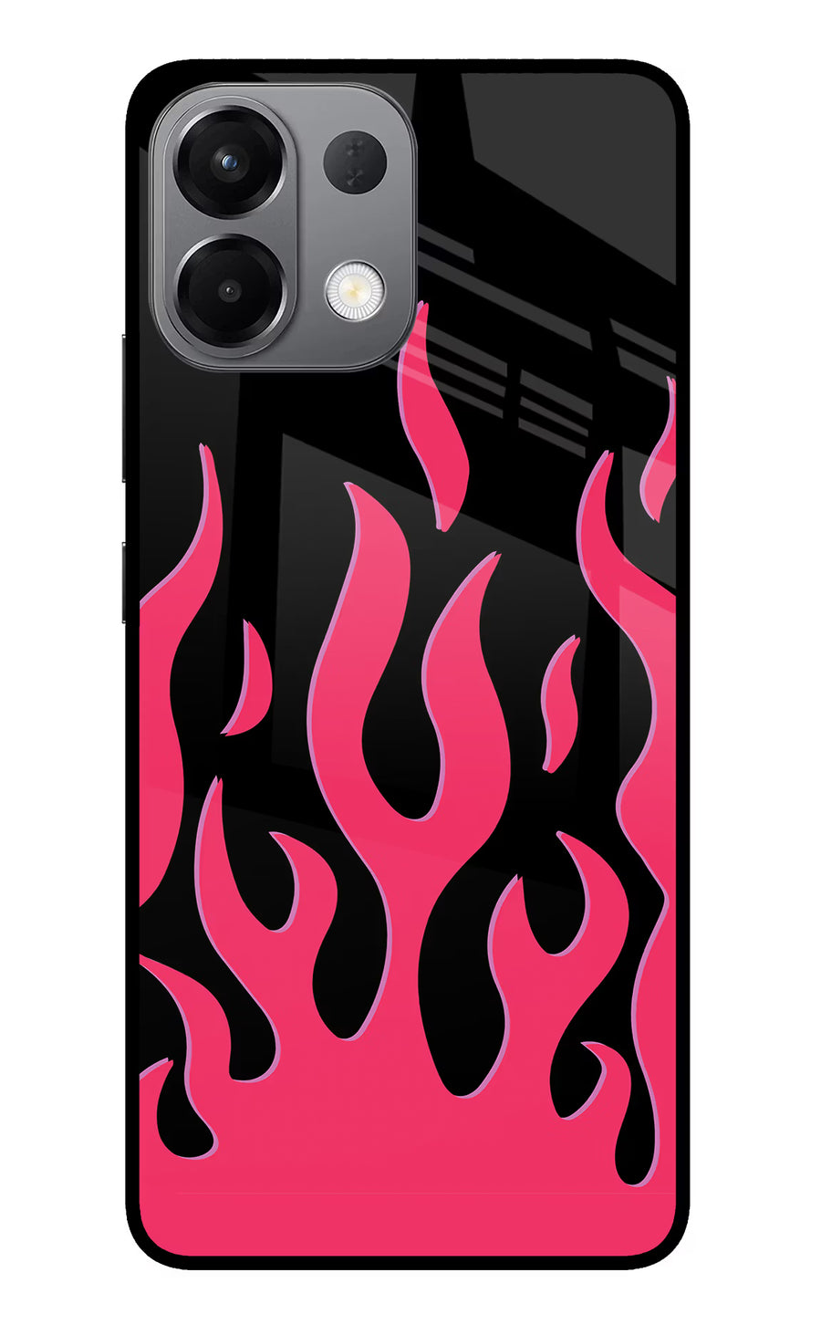 Fire Flames Oppo K13 5G Back Cover, Glass case