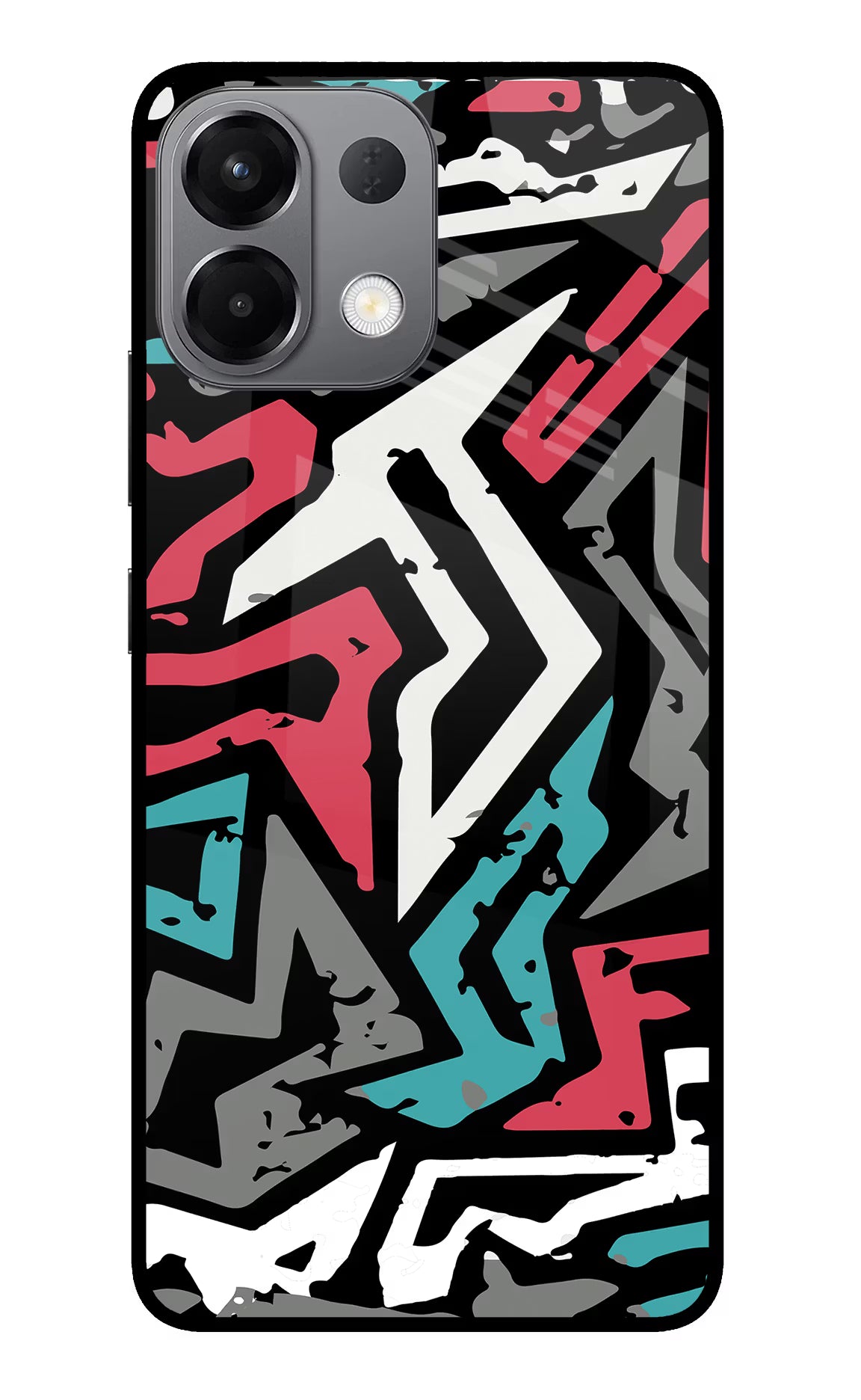 Geometric Graffiti Oppo K13 5G Glass Case