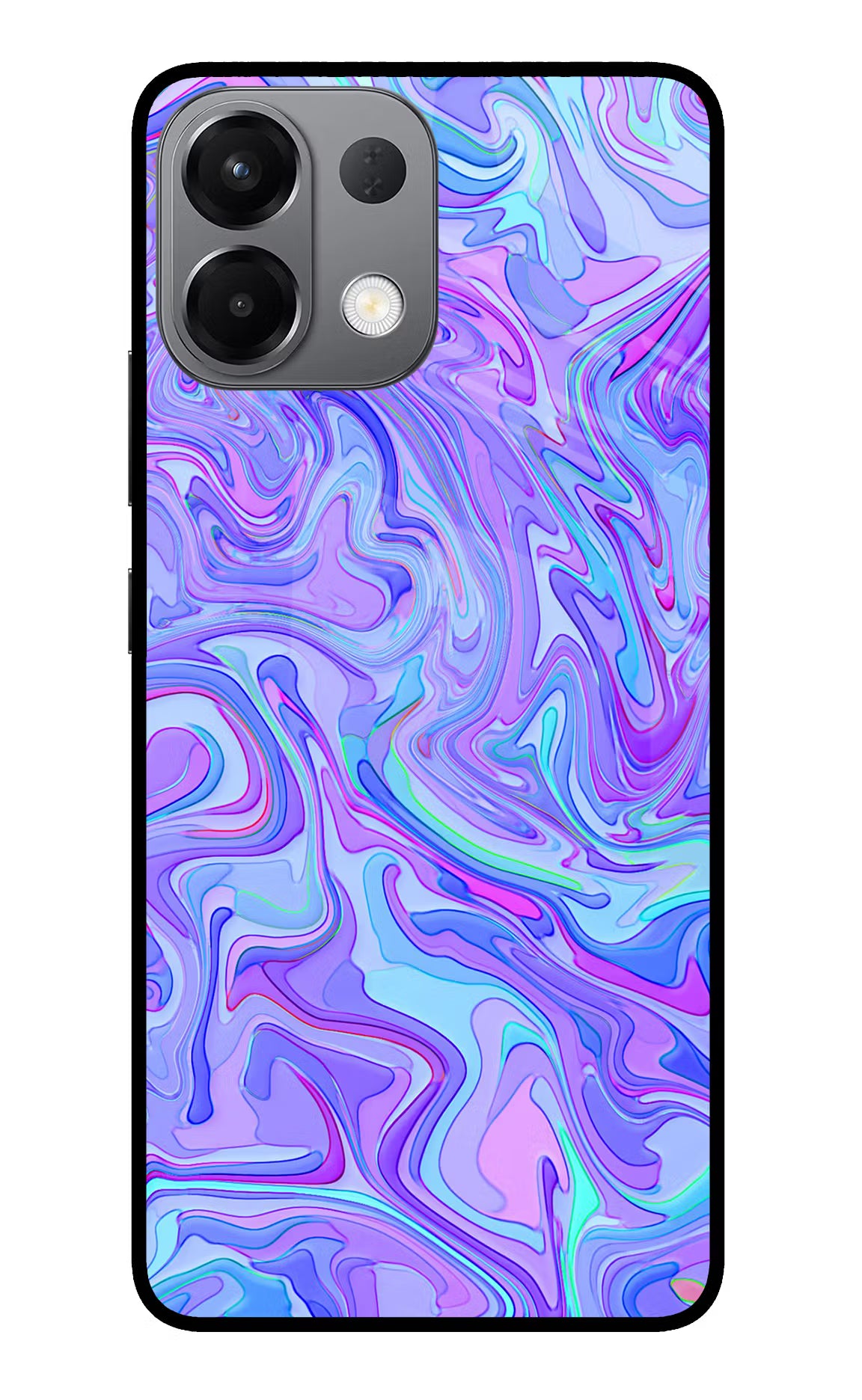 Glitter Oppo K13 5G Glass Case Back Cover by Casekaro