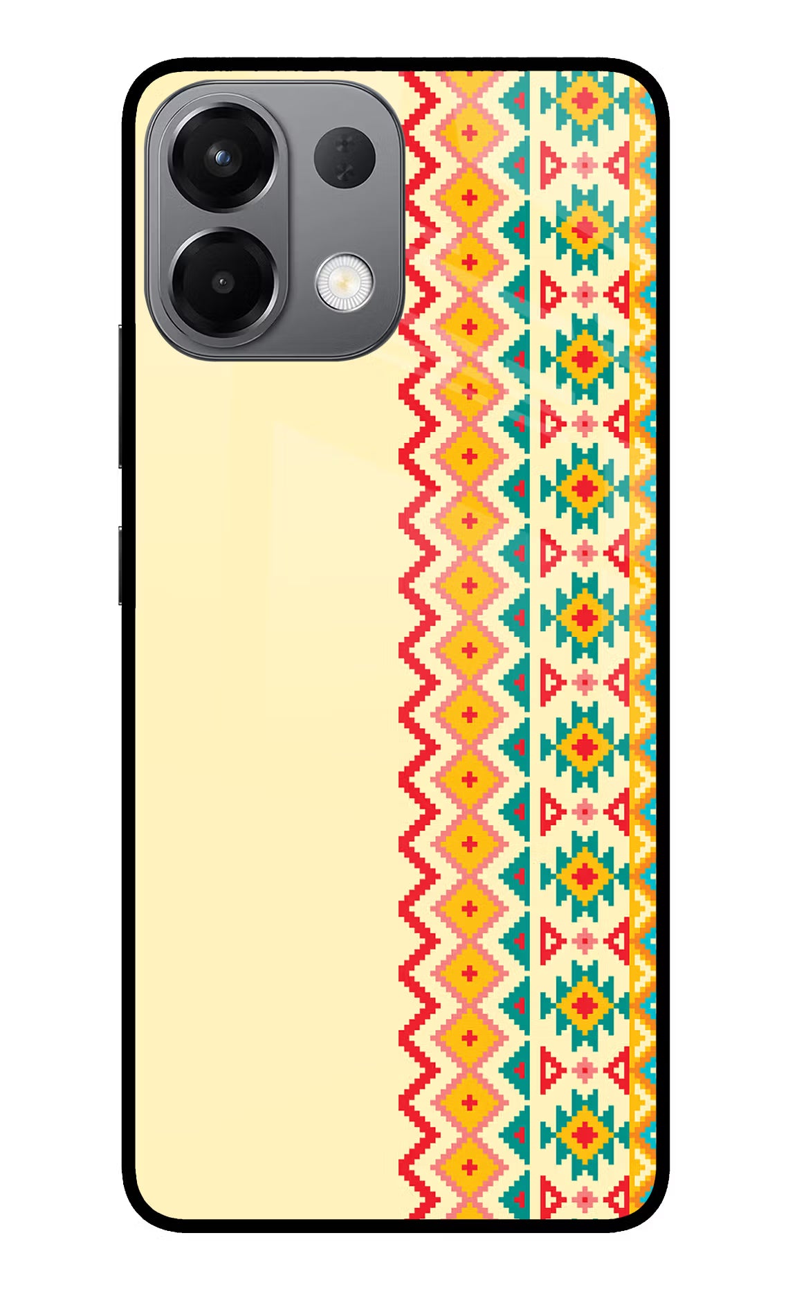 Ethnic Seamless Oppo K13 5G Glass Case Back Cover by Casekaro