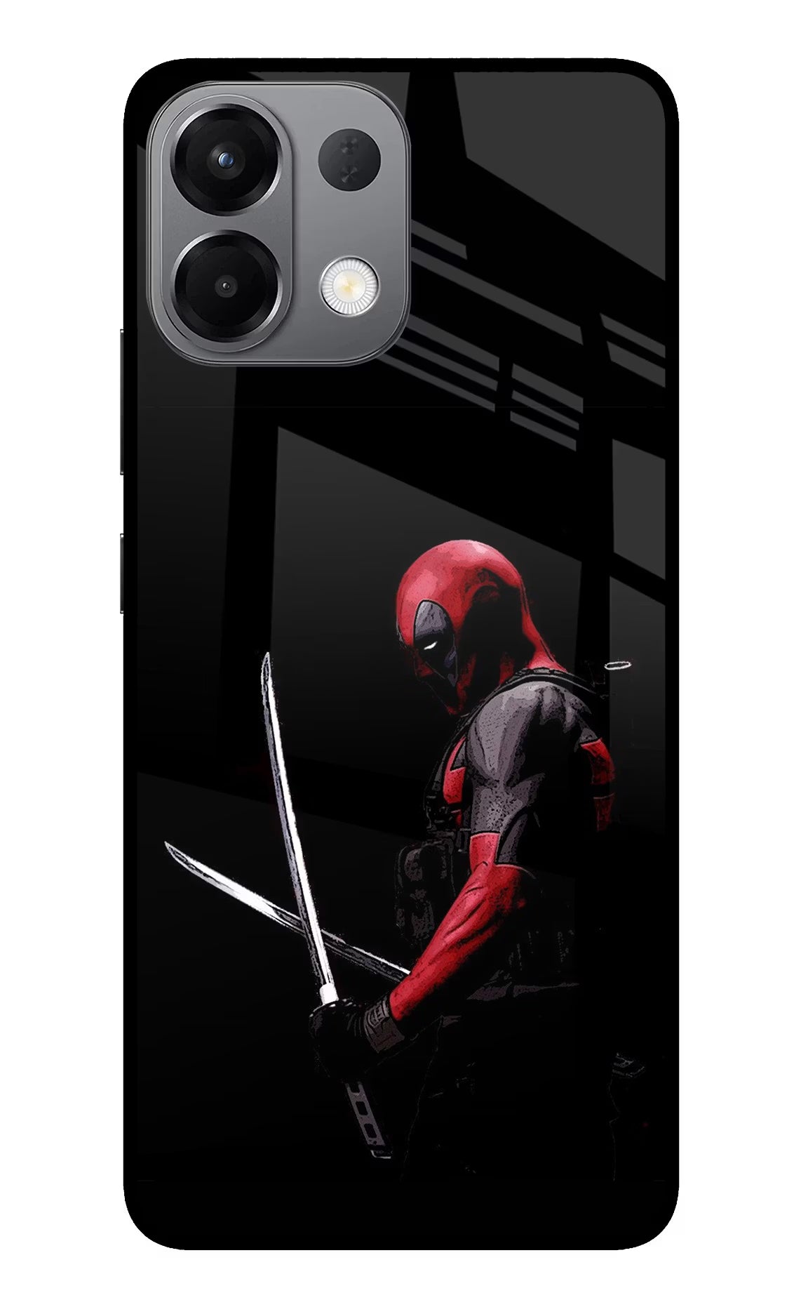 Deadpool Oppo K13 5G Glass Case Back Cover by Casekaro