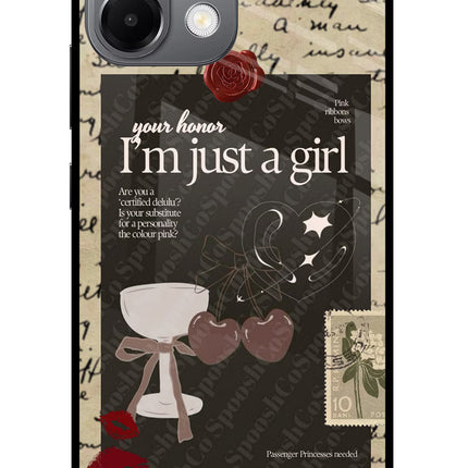 I am just a girl Oppo K13 5G Glass Case