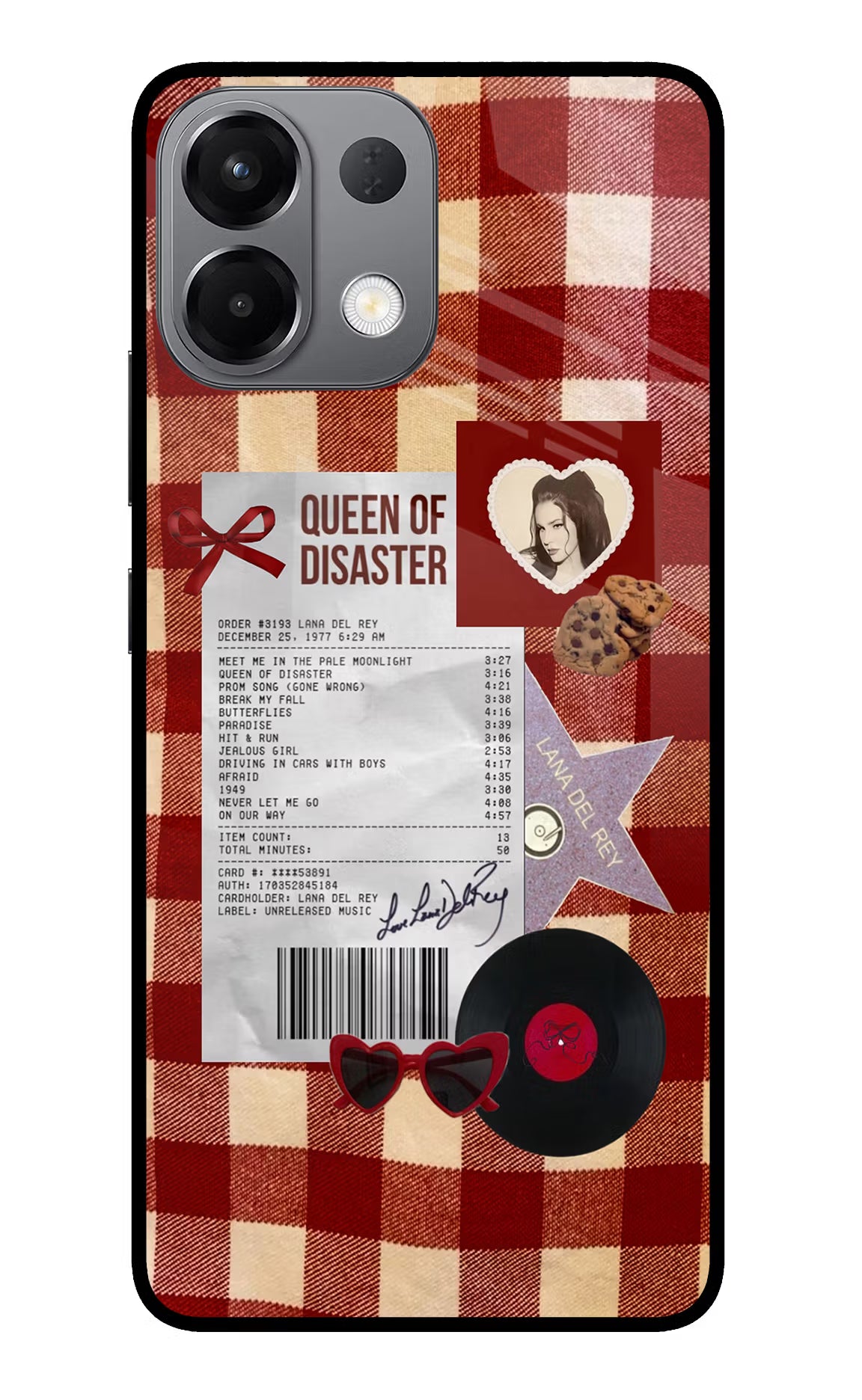 Queen of Disaster Oppo K13 5G Glass Case Back Cover by Casekaro