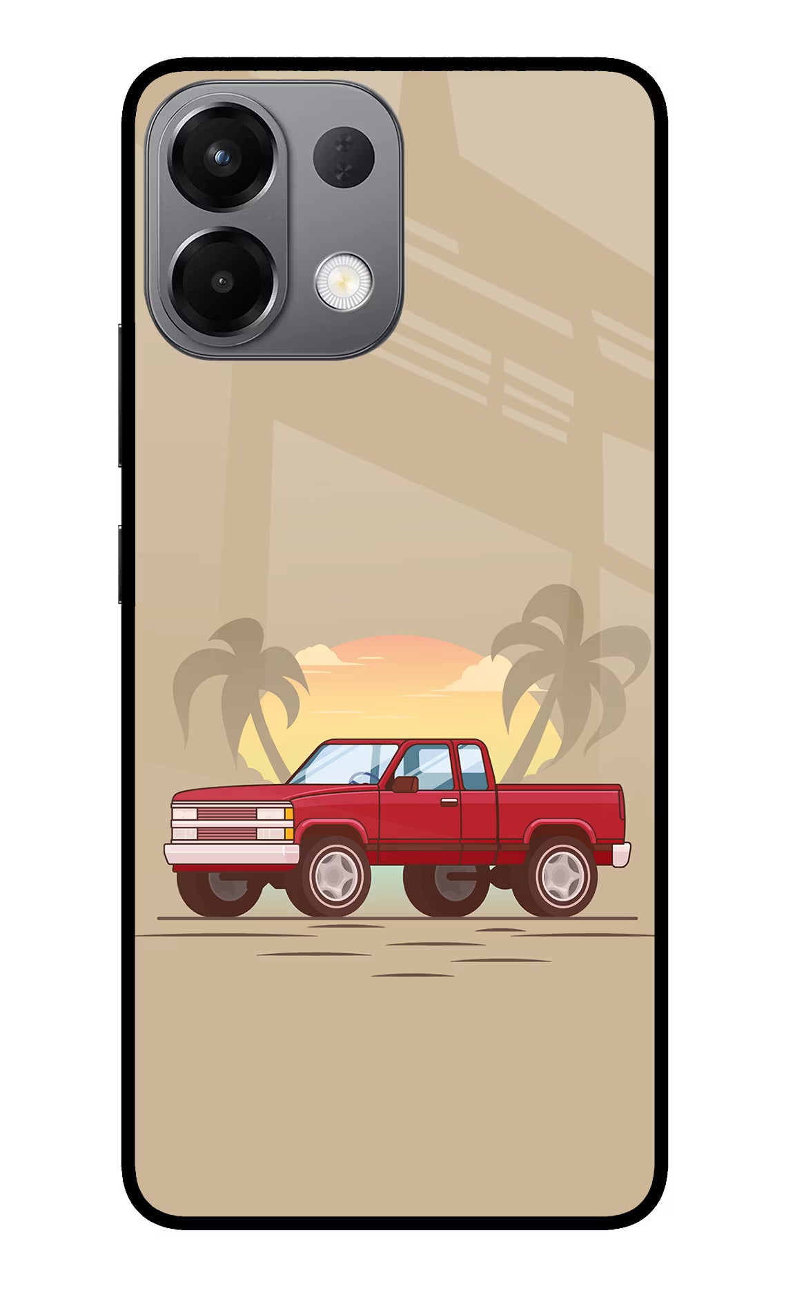 Desert Classic Drive Oppo K13 5G Glass Case Back Cover by Casekaro