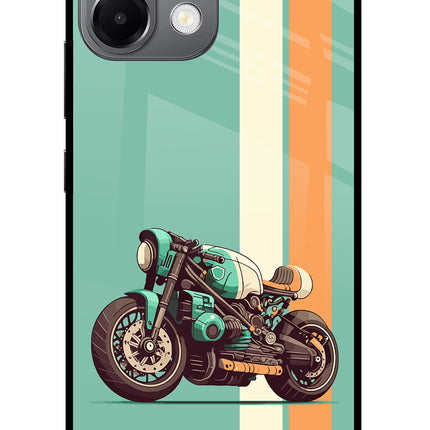 Striped Moto Drift Oppo K13 5G Glass Case Back Cover by Casekaro