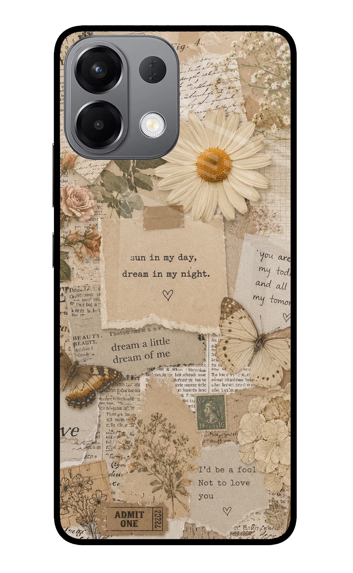 Vintage case Oppo K13 5G Glass Case Back Cover by Casekaro