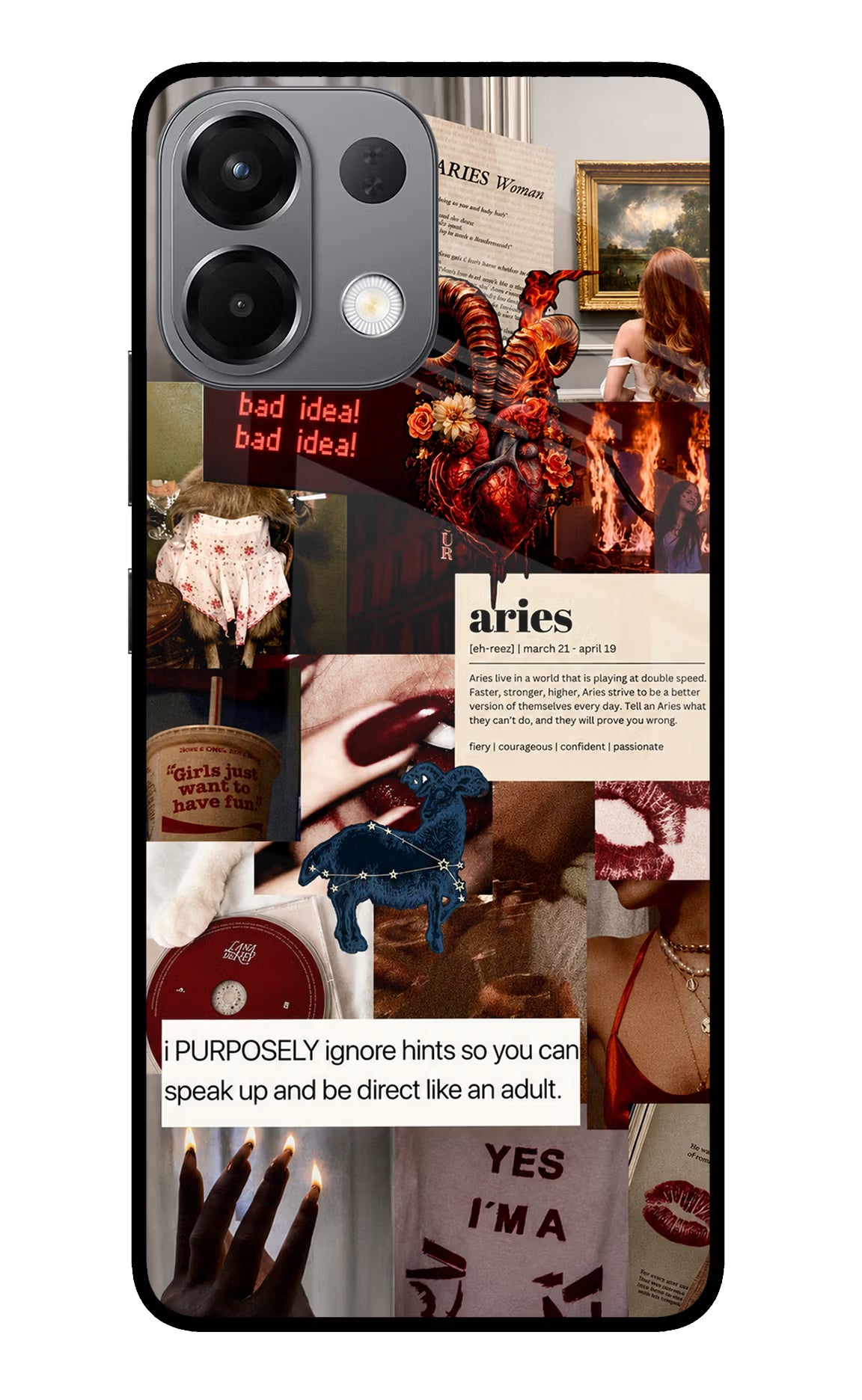 Zodiac Aries Oppo K13 5G Glass Case